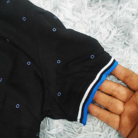 Áo Polo Nam Chấm Bi Đen - Vải Cotton Cá Sấu Thoáng Khí Cổ Bẻ Cộc Tay, Phong Cách Trẻ Trung, Dễ Dàng Kết Hợp Trang Phục