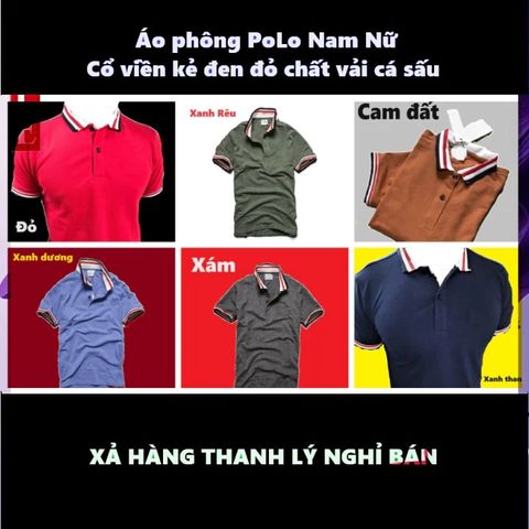 Áo Polo Nam Viền Cổ Kẻ Đen Đỏ - Vải Cá Sấu Cotton Cao Cấp Thoáng Mát, Dáng Body Thích Hợp Đi Chơi, Đi Học, Đi Làm