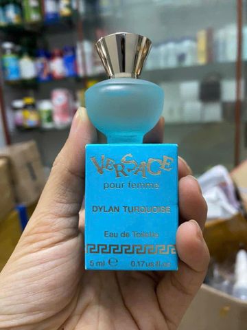 Nước Hoa Versace Pour Femme Dylan Turquoise 5ml - Hương Dịu Mát, Sang Trọng, Dễ Dàng Mang Theo, Quà Tặng Lý Tưởng Cho Phái Đẹp