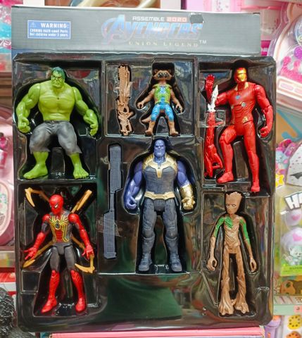 Đồ chơi 6 siêu nhân Avengers có đèn sáng chọn mẫu ngẫu nhiên 28003