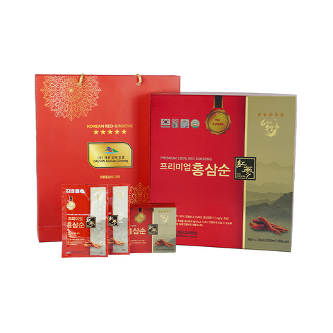Nước Hồng Sâm Không Đường Daesan Hàn Quốc - Bổ Dưỡng, Giảm Mệt Mỏi, Tăng Cường Miễn Dịch - Hộp 30 Gói x 70ml
