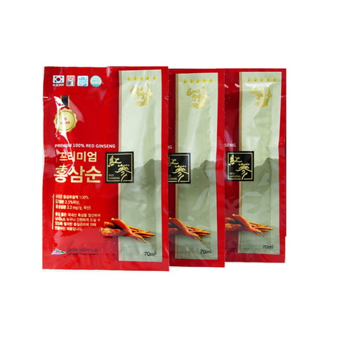 Nước Hồng Sâm Không Đường Daesan Hàn Quốc - Bổ Dưỡng, Giảm Mệt Mỏi, Tăng Cường Miễn Dịch - Hộp 30 Gói x 70ml