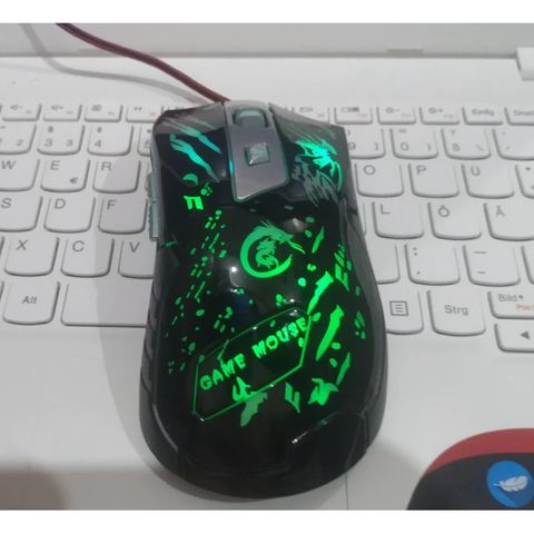 Chuột Chơi Game Có Dây A905 LED RGB Đen - Độ Nhạy 2400dpi, Chính Xác Cao, Thiết Kế Ergonomic, Tương Thích Laptop & PC
