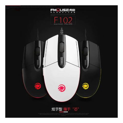 Chuột Chơi Game F102 Ergonomic LED RGB 3500DPI - Thiết Kế Nhỏ Gọn, Dễ Dùng, Phù Hợp với Game Thủ Việt
