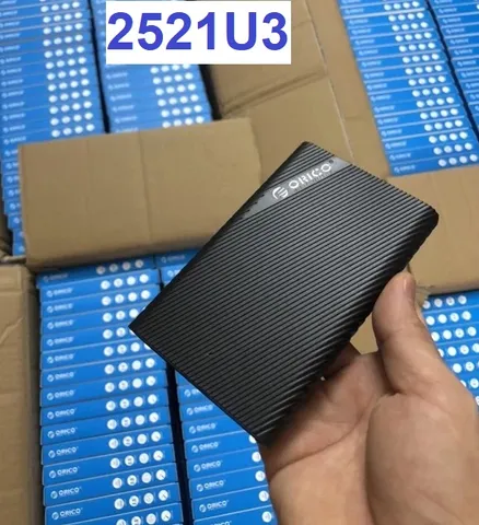 Hộp Đựng Ổ Cứng 2.5 inch ORICO 2521U3 Đen - HDD Box SATA 3, USB 3.0 Tốc Độ 5Gb/s, Hỗ Trợ Windows & MAC OS