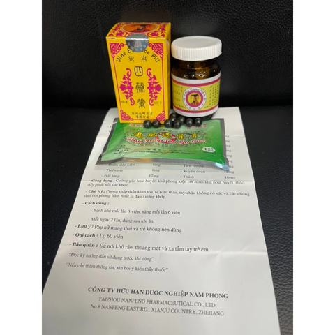 Ngự Dụng Tứ Đằng Tố - Viên uống hỗ trợ giảm đau nhức xương khớp, tê bì tay chân, đau lưng và thần kinh tọa - Lọ 60 viên