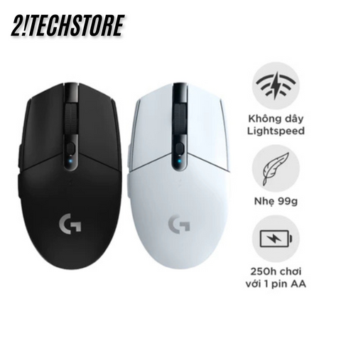 Chuột Không Dây Logitech G304 HERO - Chuột Gaming Cao Cấp 12.000 DPI, Kết Nối 1ms, Thiết Kế Nhẹ và Công Thái Học, Dành Cho Game Thủ