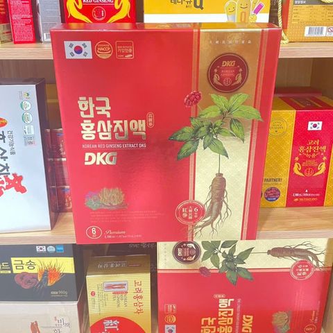 Nước Hồng Sâm Hàn Quốc Daedong DKG - Hộp 30 Gói Chiết Xuất Hồng Sâm 6 Năm Tuổi Tăng Cường Sức Khỏe, Giảm Mệt Mỏi, Làm Đẹp Da