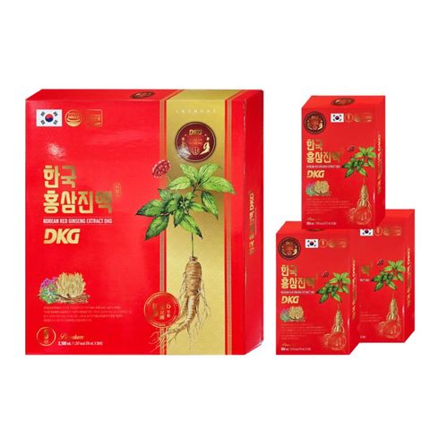 Nước Hồng Sâm Hàn Quốc Daedong DKG - Hộp 30 Gói Chiết Xuất Hồng Sâm 6 Năm Tuổi Tăng Cường Sức Khỏe, Giảm Mệt Mỏi, Làm Đẹp Da