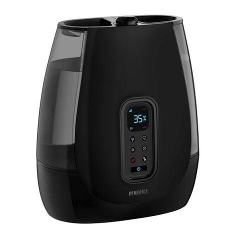 Máy Tạo Ẩm Siêu Âm Khử Khuẩn Nóng Lạnh HoMedics 1449558 - Cài Đặt Độ Ẩm, Chức Năng Thông Minh, Thời Gian Sử Dụng Lên Đến 120 Giờ