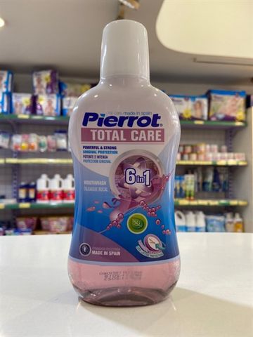 Nước Súc Miệng Pierrot 500ML - Chăm Sóc Răng Toàn Diện, Chống Mảng Bám, Bảo Vệ Nướu, Hơi Thở Thơm Mát, Xuất Xứ Tây Ban Nha