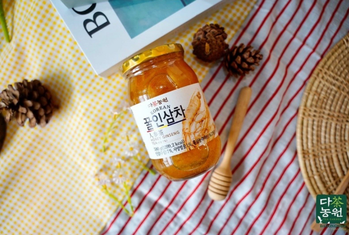 Trà Sâm Mật Ong Ginseng 580G - Thức Uống Bổ Dưỡng Từ Thiên Nhiên, Tăng Cường Sức Khỏe và Năng Lượng