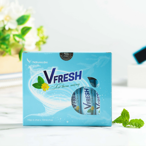 Xịt thơm miệng Vfresh Thảo Mộc - Hơi Thở Tươi Mát, Tự Tin Suốt Ngày - Combo 6 Chai Tiện Dụng