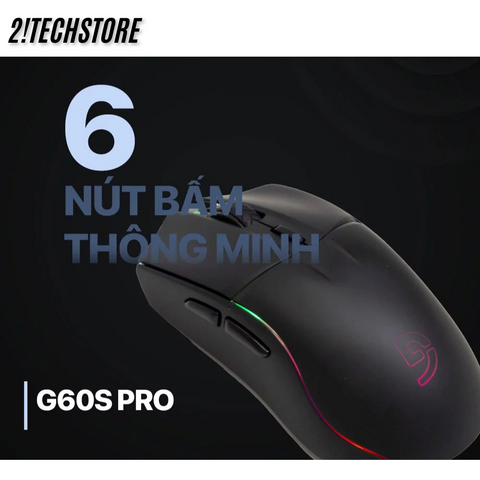 Chuột Gaming Fuhlen G60S Pro - Cảm Biến Chính Xác 3200 DPI, Thiết Kế Ergonomic, Đèn LED RGB Tùy Chỉnh, Phù Hợp Tất Cả Hệ Điều Hành
