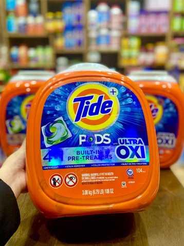 Viên Giặt Tide Pods Ultra Oxi 104 Viên 3.08Kg – Mỹ