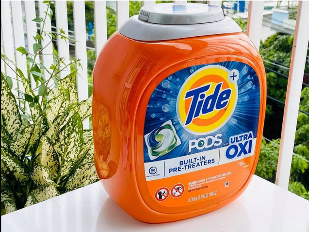 Viên Giặt Tide Pods Ultra Oxi 104 Viên 3.08Kg – Mỹ