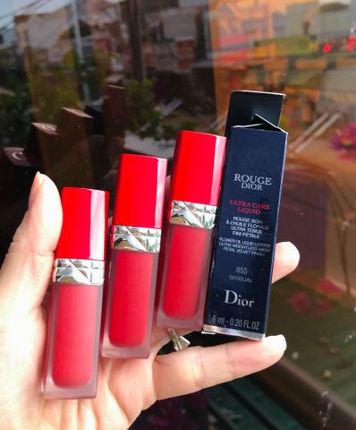 Son Dior 855 Ultra Care Liquid - Son Kem Quyến Rũ Chăm Sóc Môi - Màu Đỏ Tự Nhiên - Phong Cách Sang Trọng