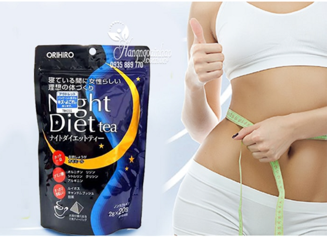 Trà Giảm Cân Ban Đêm Orihiro - 240Gói Trà Giúp Giảm Cân Tự Nhiên và Cải Thiện Giấc Ngủ từ Nhật Bản