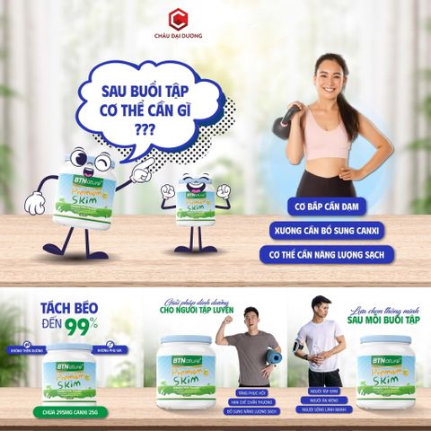 SỮA TƯƠI TÁCH BÉO BTNature chuẩn Úc DẠNG BỘT 1KG ( Phân phối chính hãng )