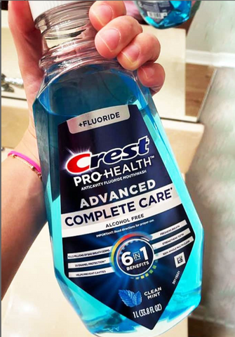 Nước Súc Miệng Crest Pro-Health 1L Với Fluoride - Bảo Vệ Răng Miệng, Hơi Thở Thơm Mát, Chăm Sóc Sức Khỏe Răng Miệng Tối Ưu