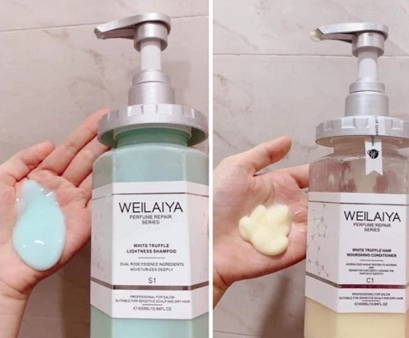 Combo Dầu Gội - Xả Phục Hồi Đa Tầng Nấm Truffle Weilaiya 450ml