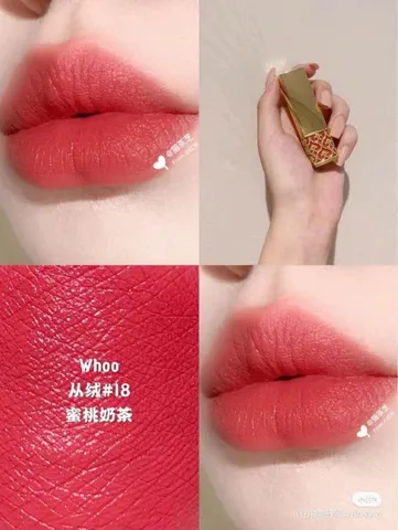 Son The History of Whoo velvet lip rouge 24 red orange