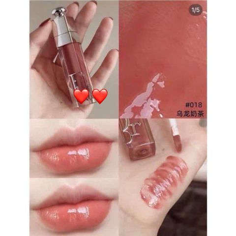 Son Dưỡng Dior 018 Lip Maximizer Intense Spice - Hồng Nhạt Sang Trọng, Dưỡng Ẩm Môi, Giúp Môi Căng Mọng, Thời Trang Nữ
