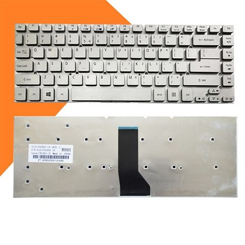 Bàn phím Laptop Acer Aspire Bạc - Tương thích với các mã 3830 4755 4830 V3-431 V3-471 - Độ nhạy cao, không liệt phím