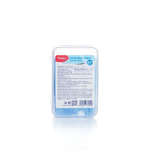 Combo 60 Chiếc Chỉ Kẽ Răng Care4U - Sản Phẩm Chăm Sóc Răng Miệng Đặc Biệt Cho Răng Nhạy Cảm