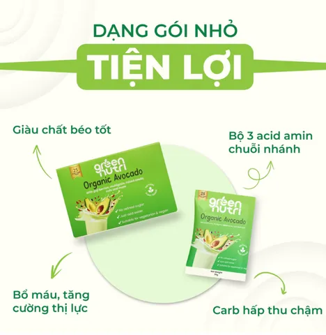 Sữa Hạt Ngũ Cốc Organic Avocado BCAAs - Giúp Duy Trì Sức Khỏe Khối Cơ, Thực Phẩm Chay Nhập Khẩu 300g