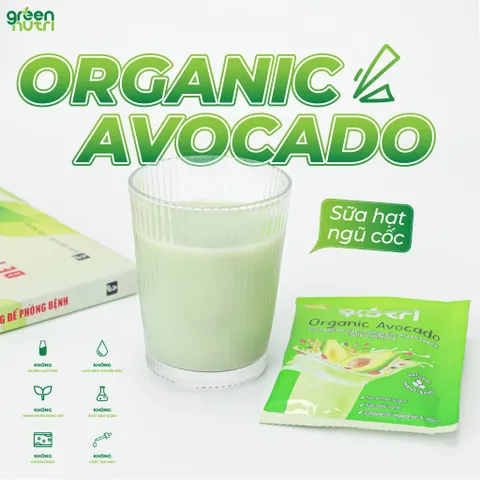 Sữa Hạt Ngũ Cốc Organic Avocado BCAAs - Giúp Duy Trì Sức Khỏe Khối Cơ, Thực Phẩm Chay Nhập Khẩu 300g