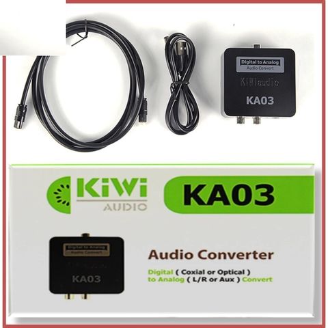 Bộ Chuyển Đổi Âm Thanh Optical Sang Analog KIWI KA03 Pro - Hỗ Trợ Bluetooth, Chất Lượng Âm Thanh Tốt Nhất, Dễ Sử Dụng