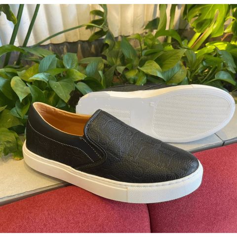 Giày Lười Nam Slip-on Da PU Phong Cách Cá Tính, Bền Đẹp Dành Cho Học Sinh và Đi Chơi - Giày Sục Thời Trang Mới Nhất