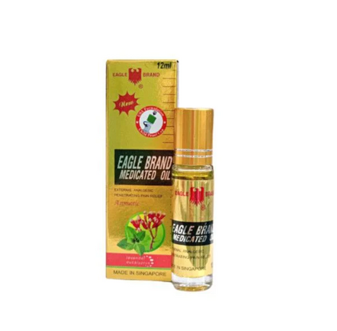 Lốc 12 Dầu Gió Xanh Dạng Lăn Eagle Brand Medicated Oil 10ml (12 Chai)