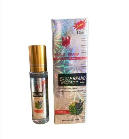 Lốc 12 Dầu Gió Xanh Dạng Lăn Eagle Brand Medicated Oil 10ml (12 Chai)