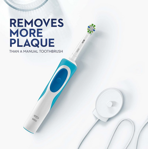 Bàn Chải Đánh Răng Điện Oral-B Vitality Floss Action - Giải Pháp Hỗ Trợ Răng Nhạy Cảm, Làm Sạch Sâu, Dễ Sử Dụng, Bảo Vệ Nụ Cười