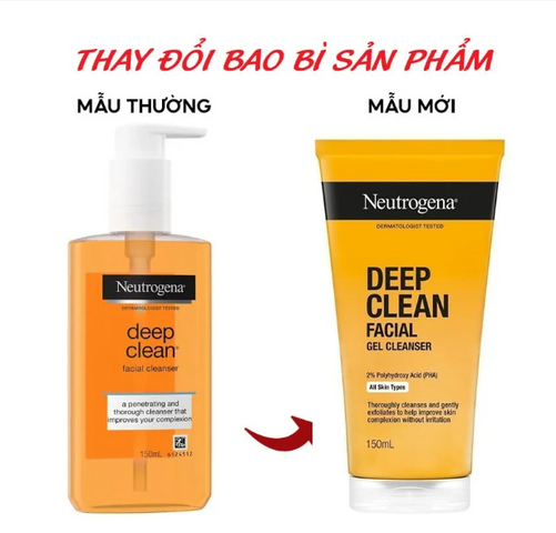 Neutrogena Sữa Rửa Mặt Deep Clean 4/27