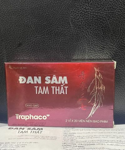 Đan Sâm Tam Thất TFC - Tăng Cường Trí Nhớ và Tim Mạch, Giảm Đau Thắt Ngực, Hỗ Trợ Tuần Hoàn Não, 120 Viên