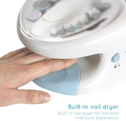 Bộ Dụng Cụ Làm Nail Chuyên Nghiệp 10 Đầu Mài HoMedics MAN-3023A-EU - Thiết Bị Làm Đẹp Sang Trọng Tại Nhà