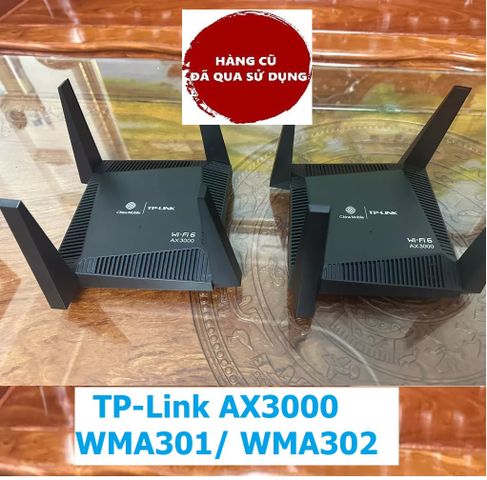 Bộ Phát Router Wifi6 TP-Link AX3000 WMA301/WMA302 - Công Nghệ Wifi 6 Tốc Độ Cao, Hàng Cũ Đẹp Đạt >90%, Hỗ Trợ MESH, Bảo Hành 3 Tháng