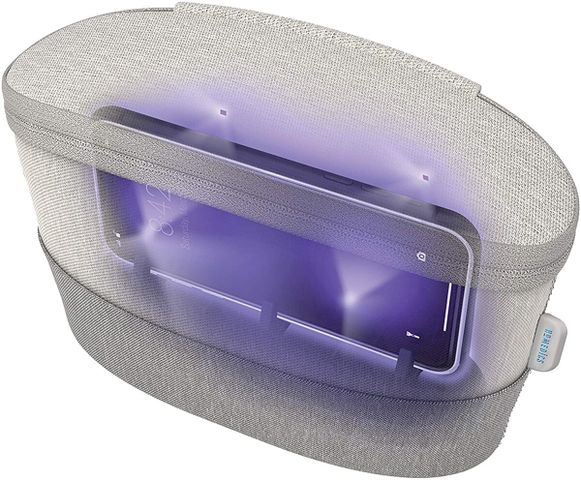 Túi Khử Khuẩn UV-C HoMedics SAN-B100 - Thiết Bị Vệ Sinh Di Động An Toàn, Diệt Khuẩn 99.9%, Pin Sạc, Đa Chức Năng