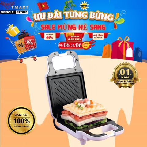 Máy Nướng Bánh Mì Sandwich SEKA SK560, Máy Kẹp Sandwich Đa Năng Chống Dính - Hàng Chính Hãng