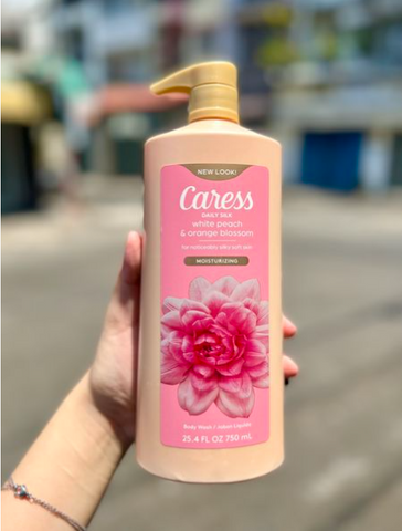Set Sữa Tắm Caress Daily Silk 750ml - Dưỡng ẩm, Làm mềm mịn da, Hương thơm tự nhiên, Phù hợp mọi loại da