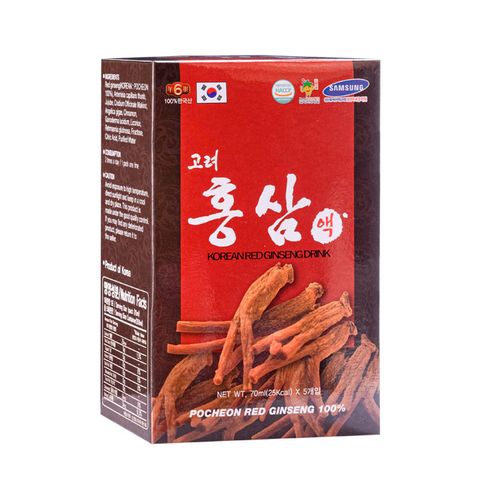 Nước Hồng Sâm POCHEON Hàn Quốc 70ml * 30 Gói - Tăng Cường Sức Khỏe, Giảm Stress, Duy Trì Năng Lượng, Hỗ Trợ Tập Trung