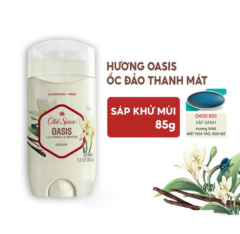 Sáp lăn khử mùi Old Spice Oasis with vanilla note 85g
