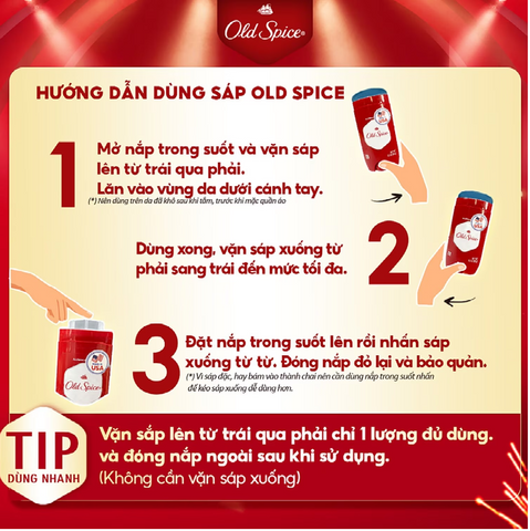 Sáp lăn khử mùi Old Spice Oasis with vanilla note 85g