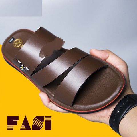 Dép da nam cao cấp thật, đế cao su bền - Sandal quai hậu thời trang trẻ trung, phong cách hiện đại cho phái mạnh