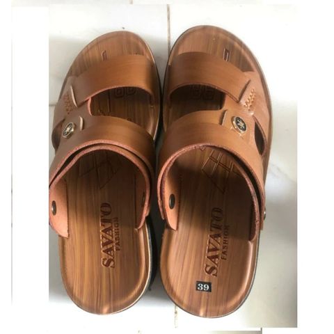 Dép nam da bò đế đúc siêu bền thời trang mới - Đẹp, êm ái, mẫu hot trend, nhiều màu sắc, size 38-43, phù hợp đi chơi