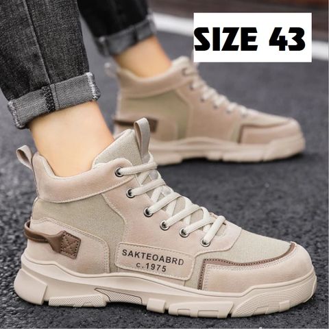 Giày Bốt Nam Cổ Cao Chất Da - Thời Trang Năng Động Kiểu Dáng Đơn Giản - Mẫu 396 Hót Trend, Dễ Phối Đồ