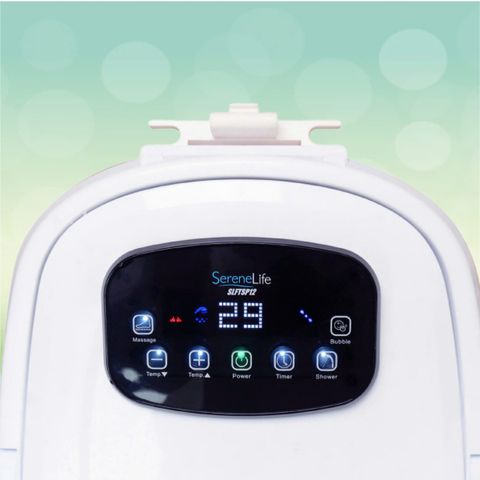 Bồn Ngâm Chân Massage Tự Động SereneLife SLFTSP12S - Thiết Kế Hiện Đại, An Toàn, Ngâm Sâu Đến Bắp Chân, Thư Giãn Toàn Diện